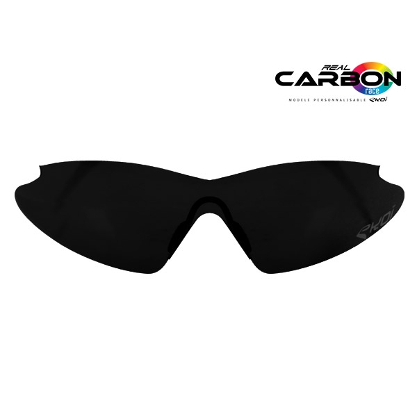 Lenti da Sole Effetto Specchio Nero EKOI REAL CARBON RACE Lenti da Sole Effetto Specchio Nero EKOI REAL CARBON RACE