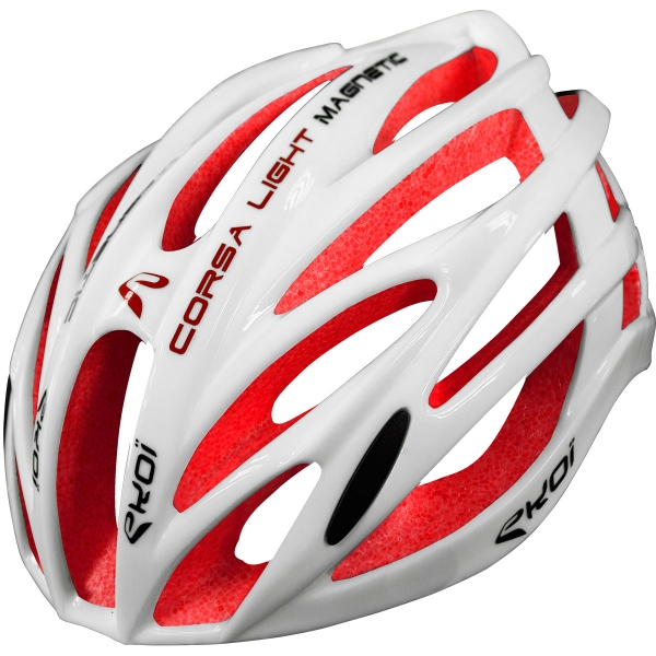 Casco EKOI CORSA LIGHT Bianco Rosso Casco EKOI CORSA LIGHT Bianco Rosso