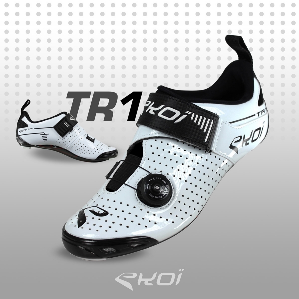 Scarpe Triathlon EKOI TR1 LD Carbonio bianche Scarpe Triathlon EKOI TR1 LD Carbonio bianche
