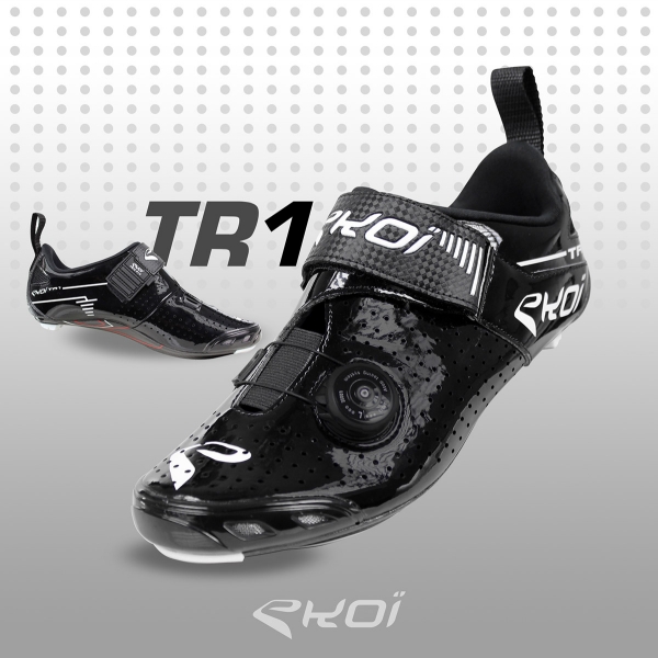 Scarpe Triathlon EKOI TR1 LD Carbonio Nere Scarpe Triathlon EKOI TR1 LD Carbonio Nere
