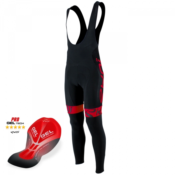 Calzamaglia EKOI Team Gel Nero Rosso Calzamaglia EKOI Team Gel Nero Rosso