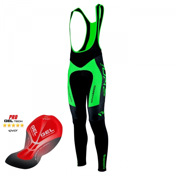 Calzamaglia EKOI Competition9 Gel Nero Verde fluo Calzamaglia EKOI Competition9 Gel Nero Verde fluo