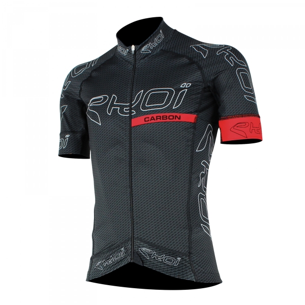 Maglia EKOI CARBON FIBER nero rosso Maglia EKOI CARBON FIBER nero rosso