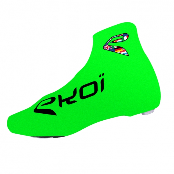 Soprascarpe ciclismo estate EKOI COMP 2017 Verde fluo Soprascarpe ciclismo estate EKOI COMP 2017 Verde fluo