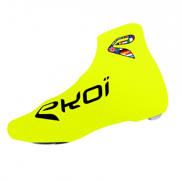 Copriscarpe ciclismo estate EKOI COMP 2017 Giallo fluo Copriscarpe ciclismo estate EKOI COMP 2017 Giallo fluo