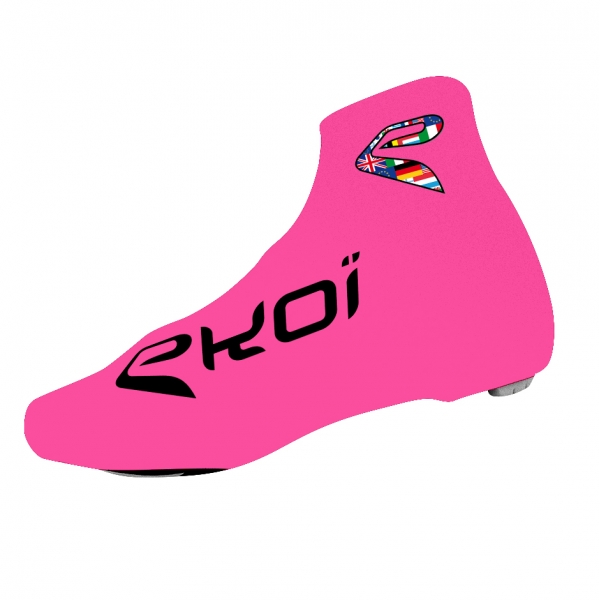 Copriscarpe ciclismo estate EKOI COMP 2017 Rosa fluo Copriscarpe ciclismo estate EKOI COMP 2017 Rosa fluo