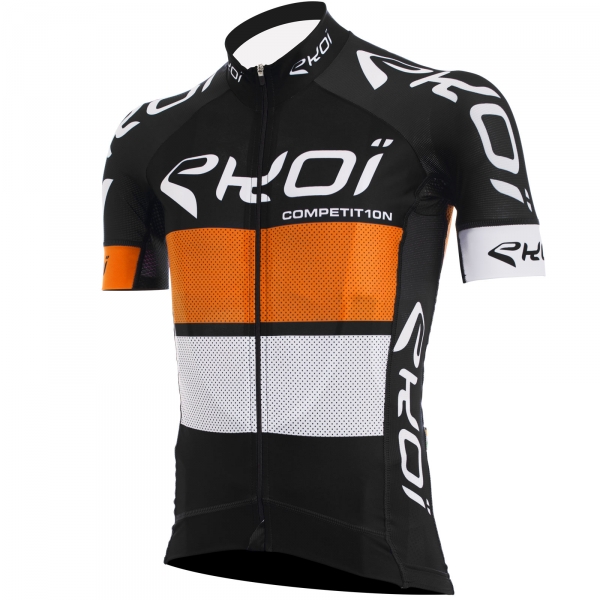 Maglia EKOI COMP10 Nero arancione bianco Maglia EKOI COMP10 Nero arancione bianco