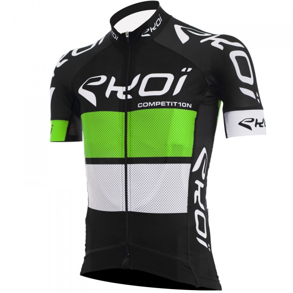 Maglia EKOI COMP10 Nero verde bianco Maglia EKOI COMP10 Nero verde bianco