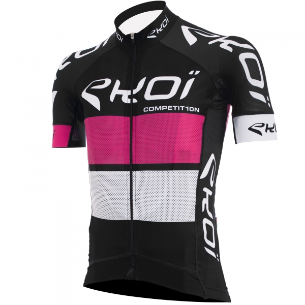 Maglia EKOI COMP10 Nero rosa bianco Maglia EKOI COMP10 Nero rosa bianco