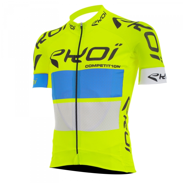 Maglia EKOI COMP10 Giallo blu bianco Maglia EKOI COMP10 Giallo blu bianco