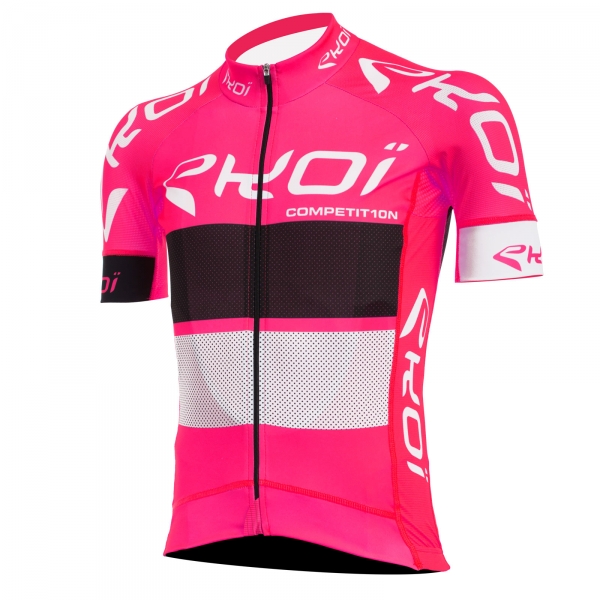 Maglia EKOI COMP10 Rosa nero bianco Maglia EKOI COMP10 Rosa nero bianco