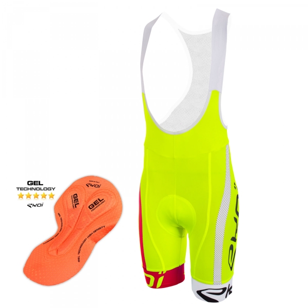 Cuissard EKOI COMP10 GEL Jaune rouge blanc Cuissard EKOI COMP10 GEL Jaune rouge blanc
