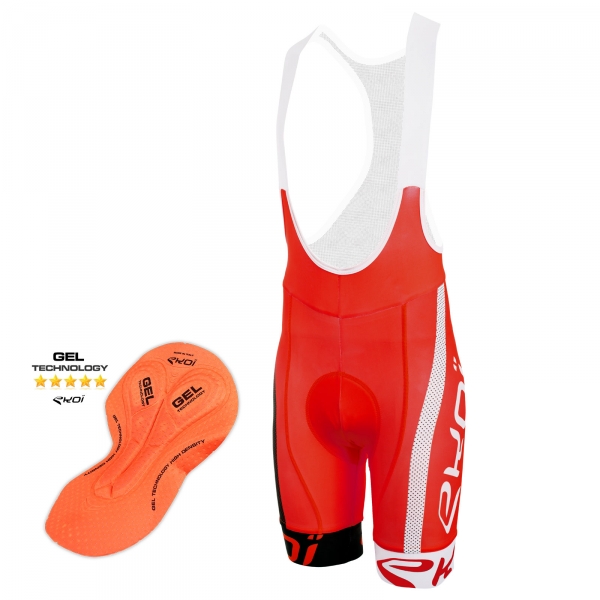 Cuissard EKOI COMP10 GEL Rouge noir blanc Cuissard EKOI COMP10 GEL Rouge noir blanc