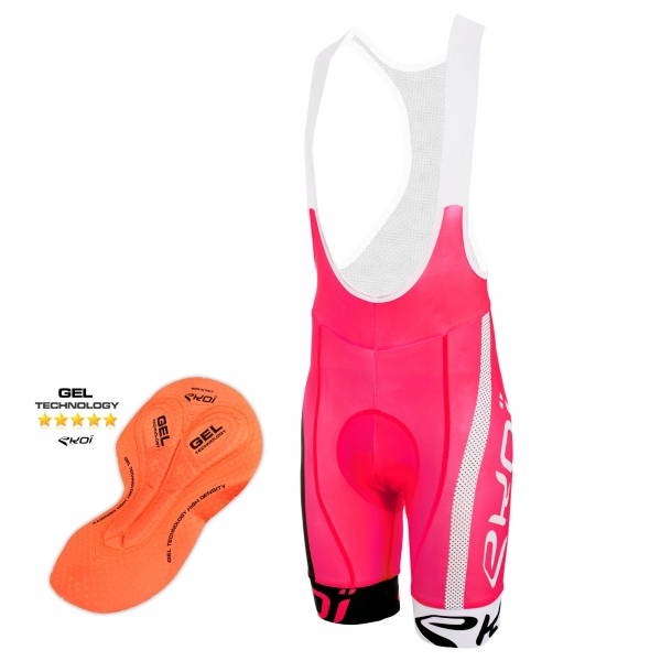 Cuissard EKOI COMP10 GEL Rose noir blanc Cuissard EKOI COMP10 GEL Rose noir blanc