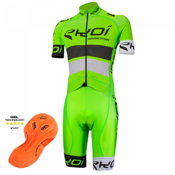 Tuta EKOI COMP10 Gel Verde Nero Bianco Tuta EKOI COMP10 Gel Verde Nero Bianco