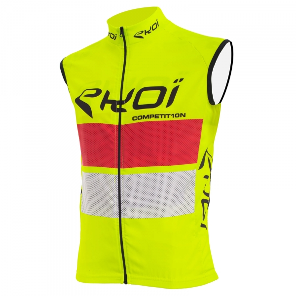 Gilet anti vento EKOI COMP10 Giallo rosso bianco Gilet anti vento EKOI COMP10 Giallo rosso bianco