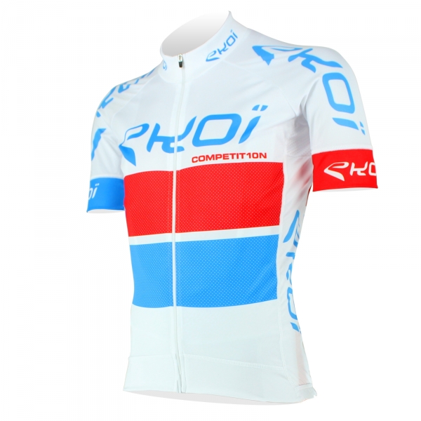 Maglia EKOI COMP10 Bianco Rosso Blu Maglia EKOI COMP10 Bianco Rosso Blu