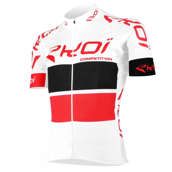 Maglia EKOI COMP10 Bianco Nero Rosso Maglia EKOI COMP10 Bianco Nero Rosso