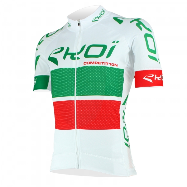 Maglia EKOI COMP10 Bianco Verde Rosso Maglia EKOI COMP10 Bianco Verde Rosso