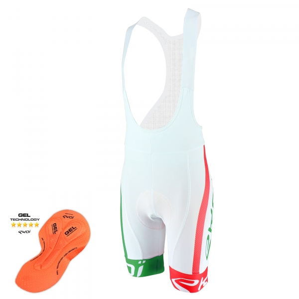 Cosciale EKOI COMP10 GEL BREATH Bianco Verde Rosso Cosciale EKOI COMP10 GEL BREATH Bianco Verde Rosso