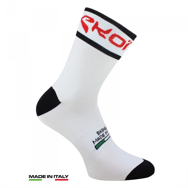 Calze estive ciclismo EKOI SKINLIFE Bianche Calze estive ciclismo EKOI SKINLIFE Bianche