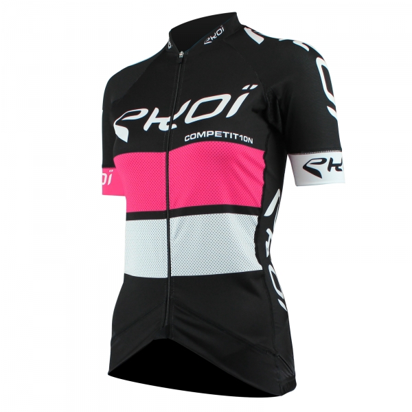 Maglia donna EKOI COMP10 Nero Rosa Bianco Maglia donna EKOI COMP10 Nero Rosa Bianco