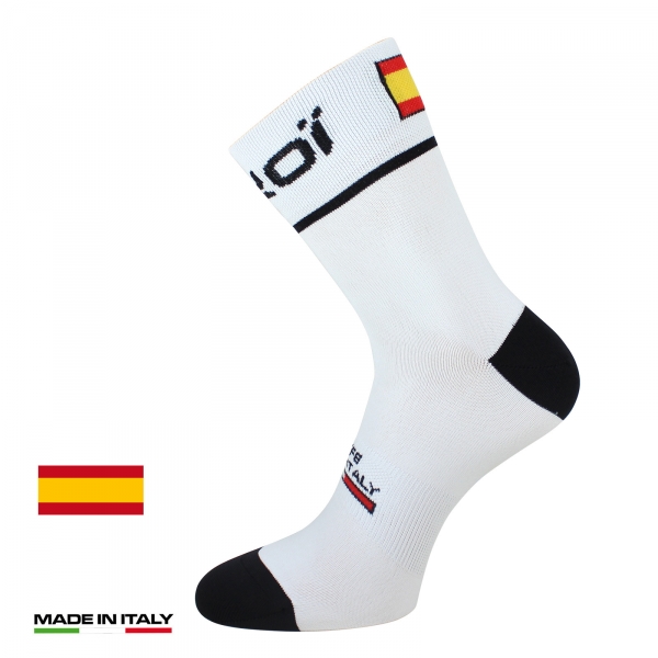 Chaussettes vélo été EKOI NATION Blanc Espagne Chaussettes vélo été EKOI NATION Blanc Espagne