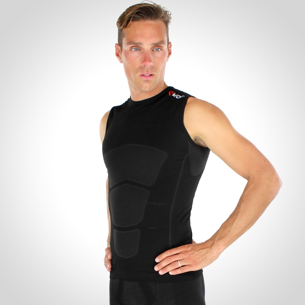 Maglia senza maniche EKOI RUN Nero Maglia senza maniche EKOI RUN Nero