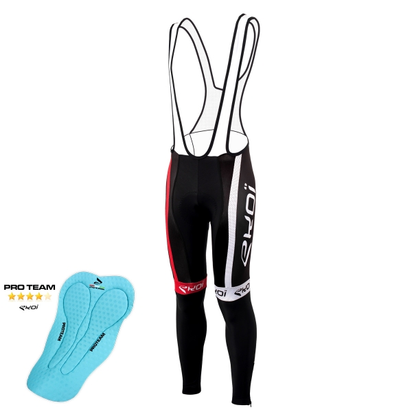 Calzamaglia invernale EKOI COMP10 Proteam Nero Rosso Calzamaglia invernale EKOI COMP10 Proteam Nero Rosso