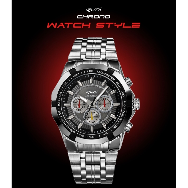 Orologio EKOI WATCH STYLE Nero Orologio EKOI WATCH STYLE Nero