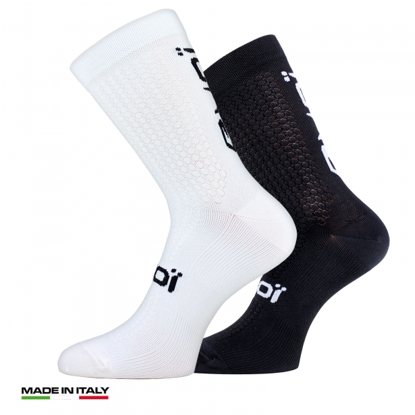 Pack 2 Chaussettes Automne EKOI Proteam Noires Blanches Pack 2 Chaussettes Automne EKOI Proteam Noires Blanches