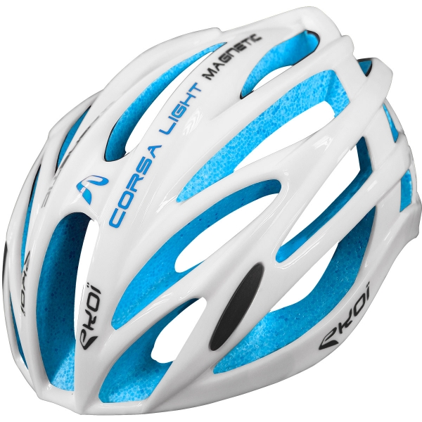 Casco EKOI CORSA LIGHT Bianco Azzurro Casco EKOI CORSA LIGHT Bianco Azzurro