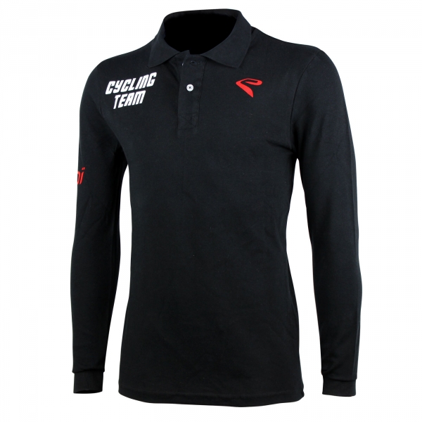 Polo EKOI Cycling Team 2016 Maniche Lunghe Nero Polo EKOI Cycling Team 2016 Maniche Lunghe Nero