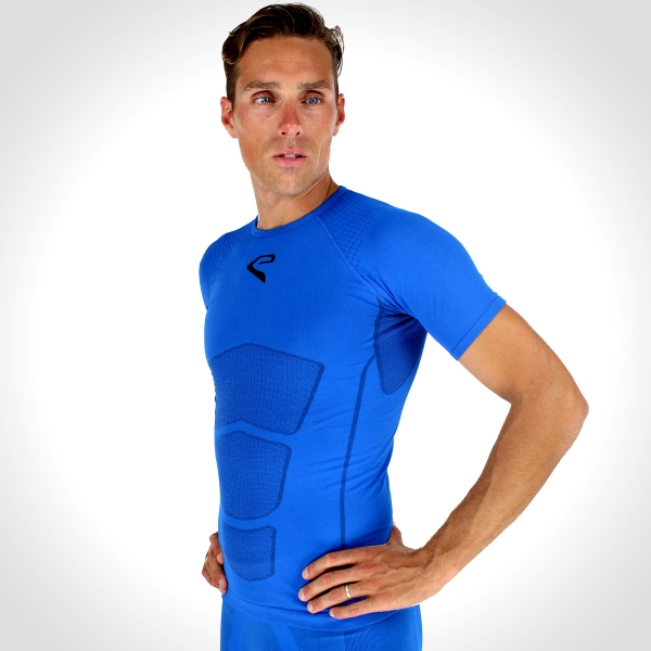 Maglia EKOI RUN maniche corte Blu Maglia EKOI RUN maniche corte Blu