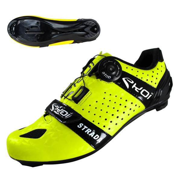 Scarpe strada EKOI Strada Cristal Fluo Giallo Scarpe strada EKOI Strada Cristal Fluo Giallo