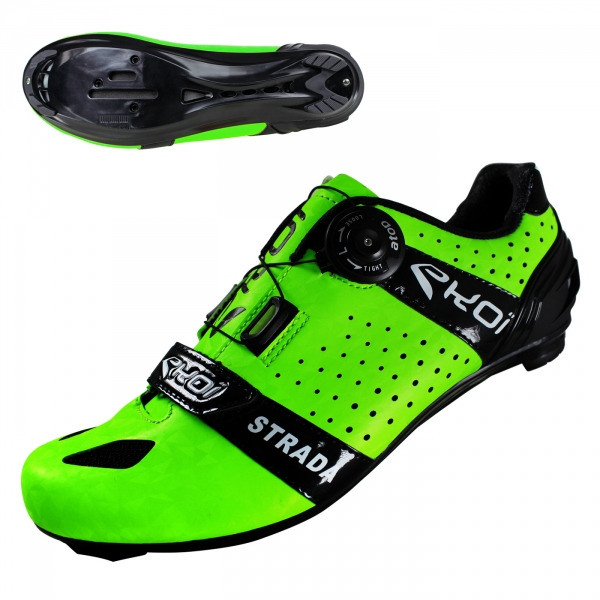 Scarpe strada EKOI Strada Cristal Fluo Verde Scarpe strada EKOI Strada Cristal Fluo Verde