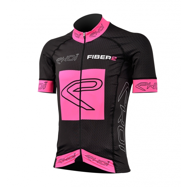 Maglia EKOI Carbon Fiber 2 Rosa Fluo Maglia EKOI Carbon Fiber 2 Rosa Fluo