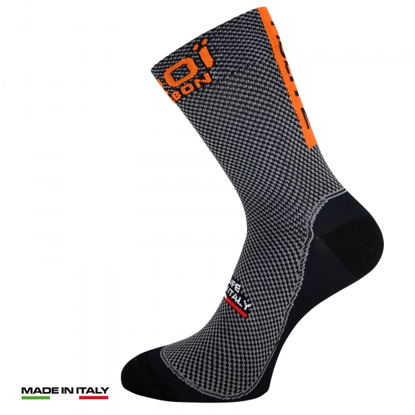 Calze ciclismo estate EKOI Carbon Fiber 2 Arancione fluo Calze ciclismo estate EKOI Carbon Fiber 2 Arancione fluo